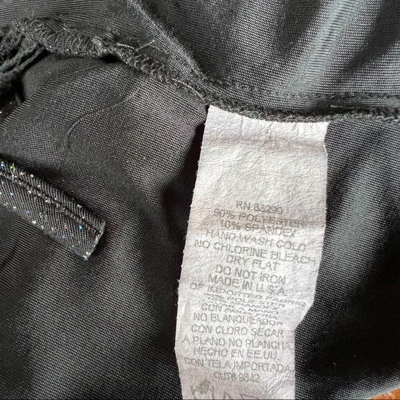 Black Sparkly Bodycon Mini Dress - Picture 4 of 10